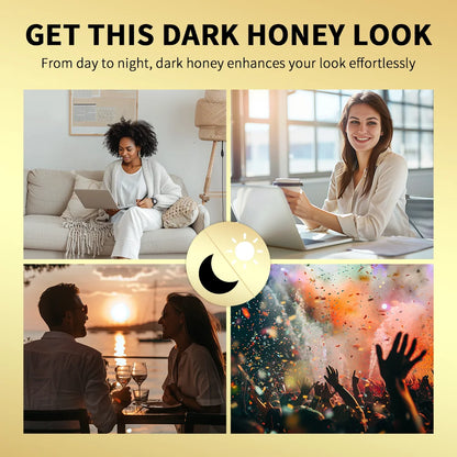 Schwarzer honigfarbener Lippenstift